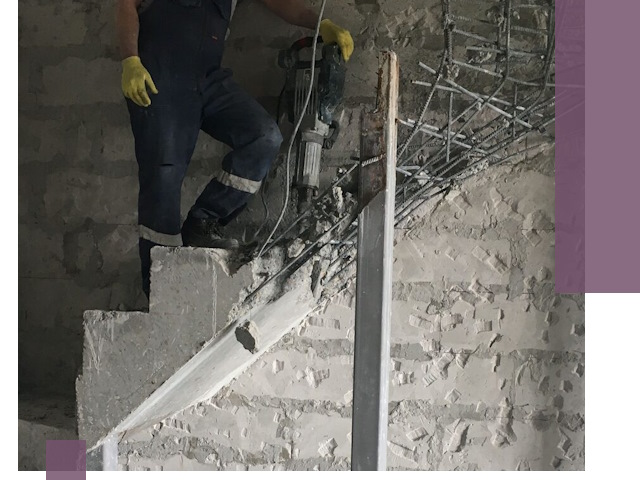 Демонтаж металлических и бетонных лестниц в Щербинке