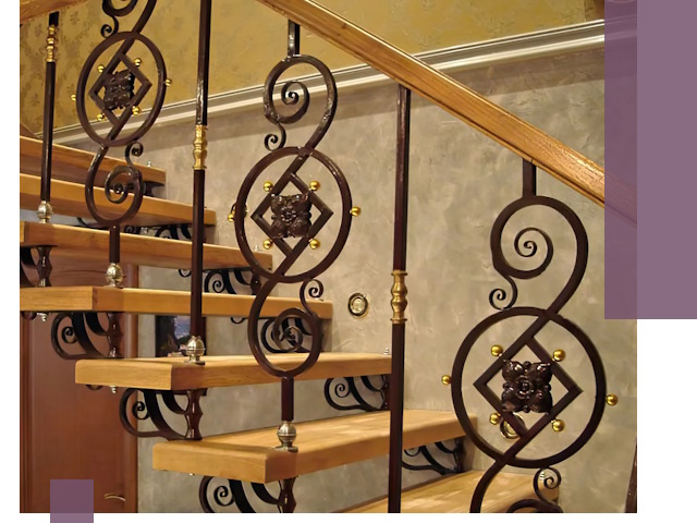 Изготовление кованых лестниц под ключ в Щербинке