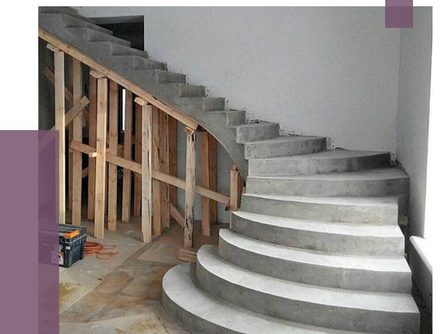 Изготовление бетонных лестниц под ключ в Щербинке от 19855 руб. | ПРОЛЁТ-Щрб