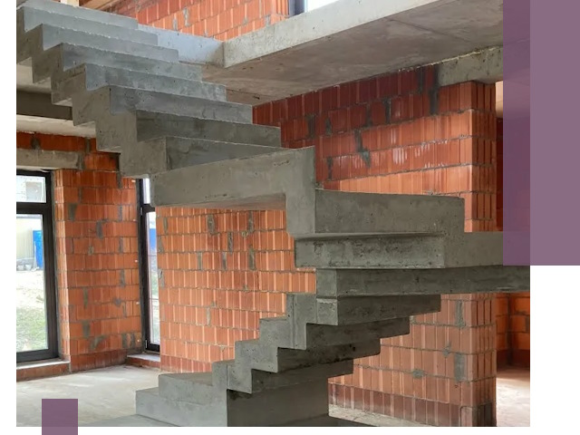 Изготовление бетонных лестниц под ключ в Щербинке