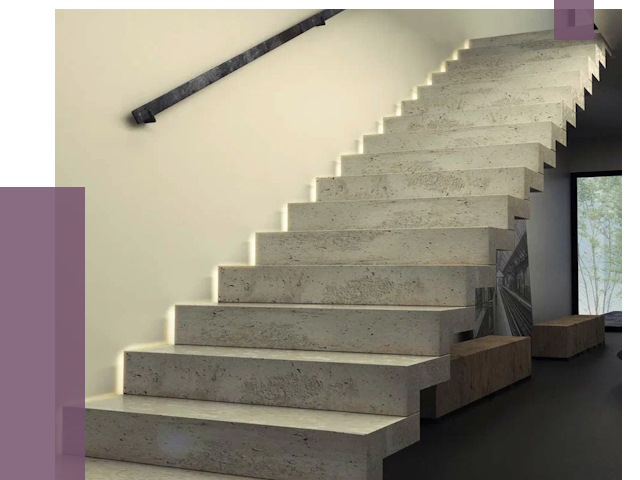 Облицовка бетонных лестниц в Щербинке от 4582 руб/м2 