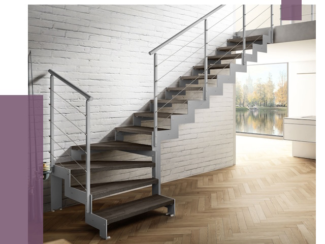 Г-образные лестницы под ключ в Щербинке от 36910 руб. | ПРОЛЁТ-Щрб