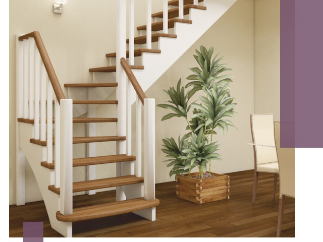 Г-образные лестницы под ключ в Щербинке — изготовление и монтаж