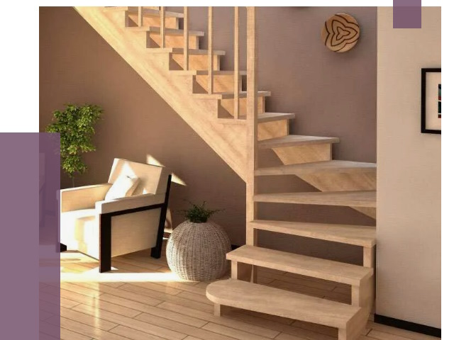 Изготовление Г-образных лестниц в Щербинке от 18837 руб. 