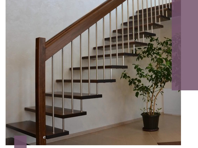 Лестницы на больцах под ключ в Щербинке – изготовление и монтаж