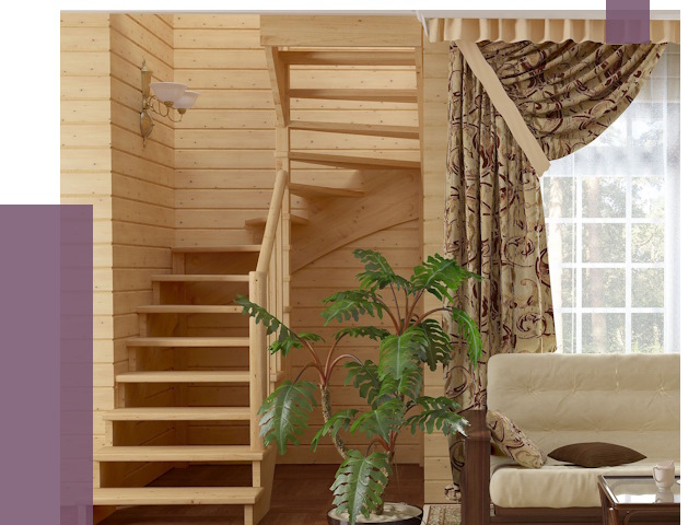 Лестницы для дачи в Щербинке от 75601 руб.  | ПРОЛЁТ-Щрб