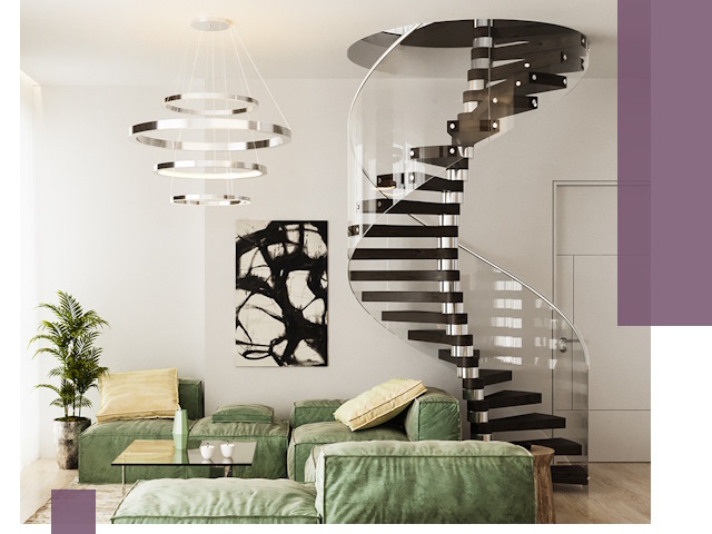 Лестницы для двухуровневой квартиры в Щербинке — изготовление и монтаж