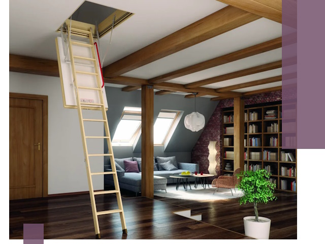 Чердачные лестницы под ключ в Щербинке: изготовление и монтаж