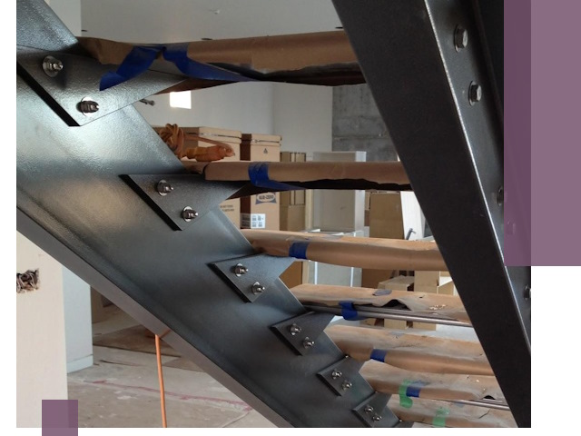 Усиление лестничных конструкций и усиление опор в Щербинке