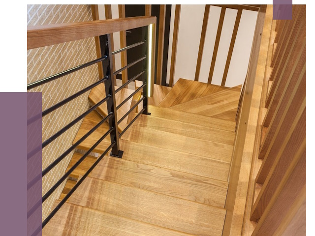 Лестницы из ясеня в Щербинке под ключ от 9978 руб. 