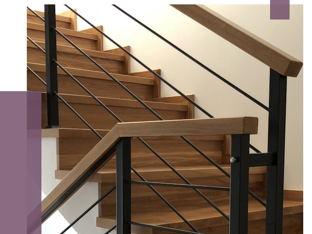 Обшивка металлической лестницы деревом в Щербинке от 4327 руб. 