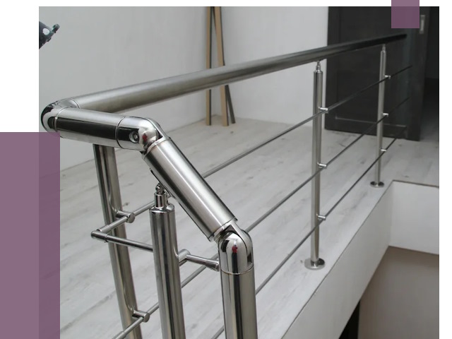 Перила из нержавеющей стали в Щербинке от 8960 руб. под ключ | ПРОЛЁТ-Щрб