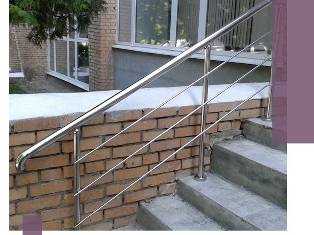 Перила из нержавеющей стали высокого качества в Щербинке