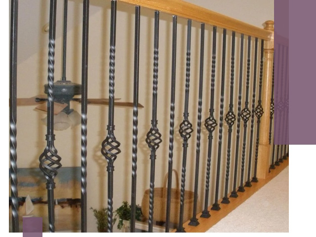 Изготовление и монтаж кованных перил в Щербинке под ключ