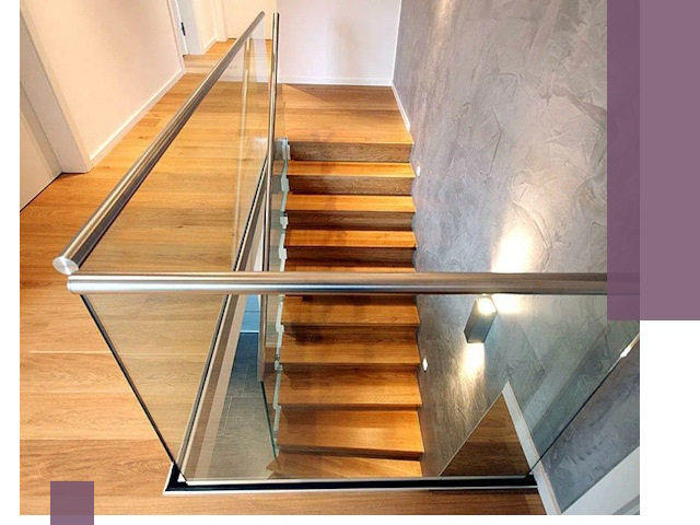 Перила для лестницы в доме — изготовление и монтаж в Щербинке