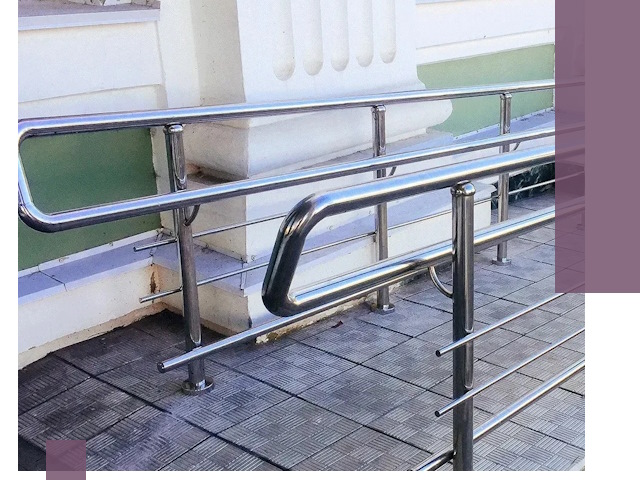 Ограждения пандусов из металла и нержавейки в Щербинке