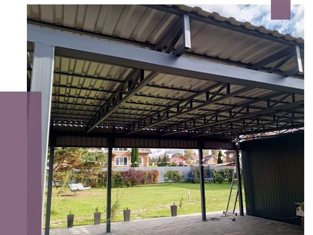 Монтаж навесов в Щербинке от 7331 руб. — установка навеса | ПРОЛЁТ-Щрб