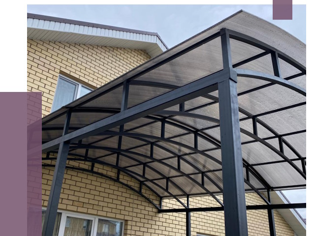 Монтаж козырьков в Щербинке от 11455 руб. | ПРОЛЁТ-Щрб