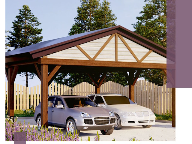 Навесы для автомобиля в Щербинке — изготовление и монтаж