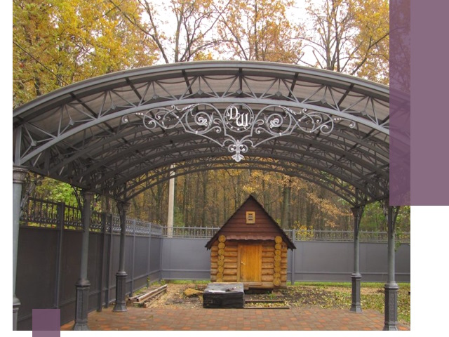 Кованые навесы премиум-класса под заказ в Щербинке