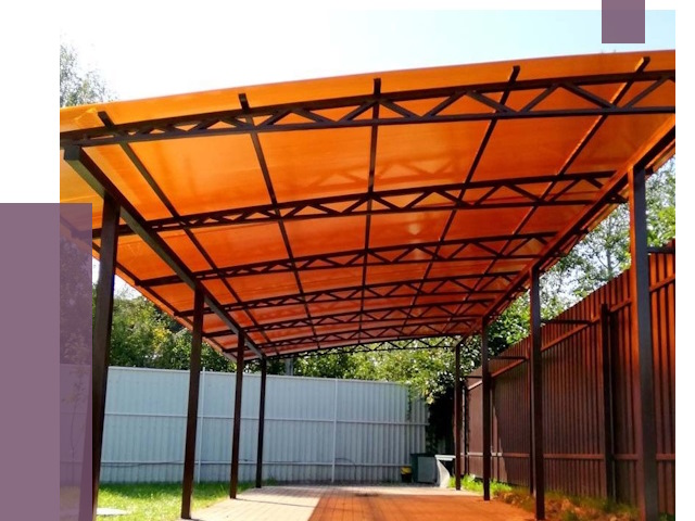 Односкатные навесы под ключ в Щербинке от 13084 руб. 