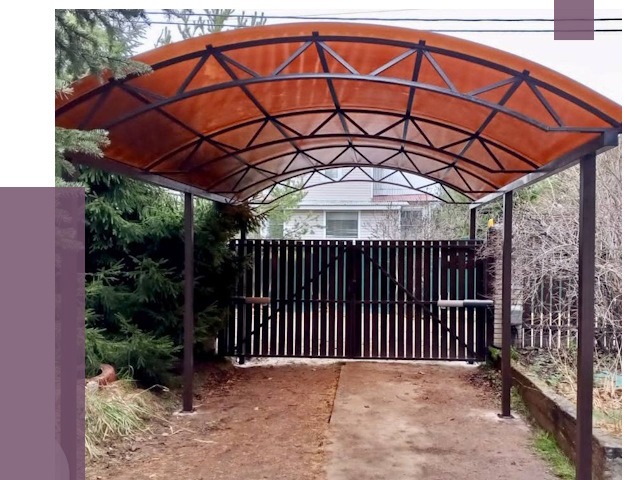 Арочные навесы в Щербинке от 12677 руб. — изготовление и монтаж | ПРОЛЁТ-Щрб