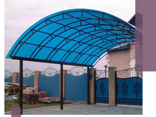 Арочные навесы под ключ в Щербинке — изготовление и монтаж