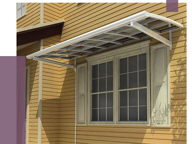Козырьки над окнами в Щербинке от 7586 руб. — монтаж, покупки | ПРОЛЁТ-Щрб