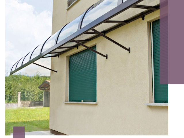 Козырьки над окнами в Щербинке — изготовление и монтаж по выгоде