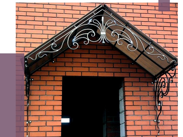 Металлические козырьки в Щербинке от 10640 руб. 