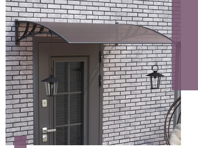 Недорогие козырьки и навесы под ключ в Щербинке