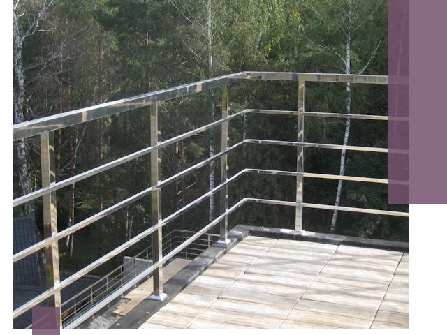 Парапеты из нержавеющей стали в Щербинке — изготовление и монтаж