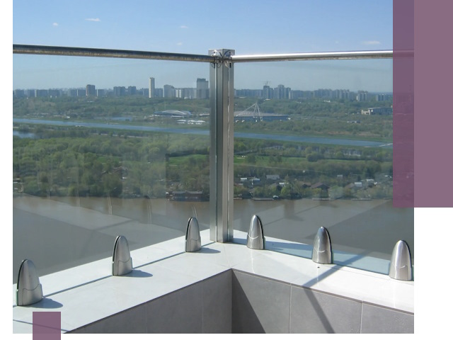 Стеклянные парапеты премиум класса в Щербинке для домов и бизнесов