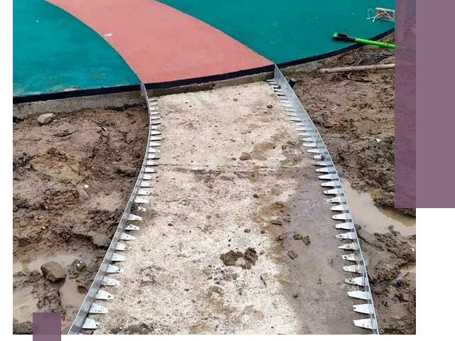 Металлические бордюры для дорожек в Щербинке — монтаж и изготовление