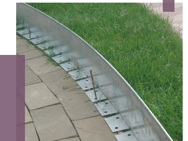 Металлические бордюры для тротуаров в Щербинке от 8655 руб.