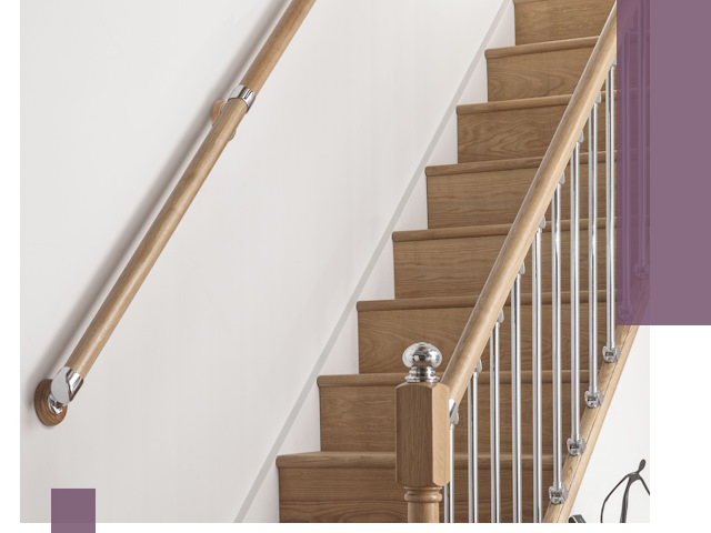 Пристенные поручни из стали и нержавейки под монтаж в Щербинке